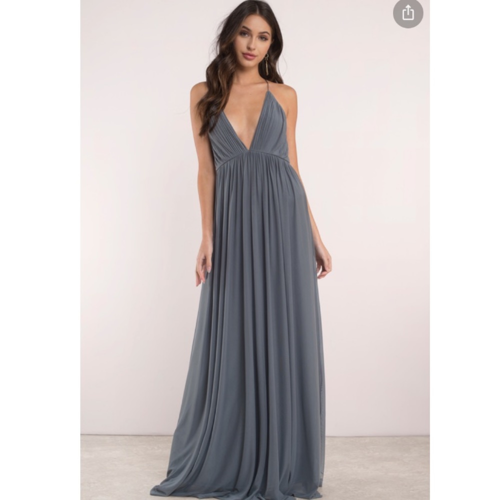 Tobi “Jaime Plunging Maxi Dress”